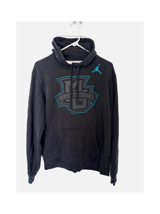 Nike Other - Nike Black Hoodie with Teal Marquette Crest
